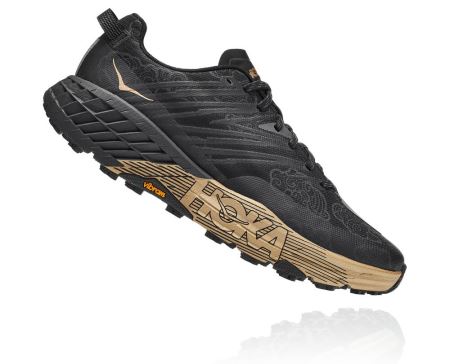 Hoka One One Speedgoat 4 CNY - Sapatos De Caminhada Homem Pretas / Douradas | PT-8AQKvTj